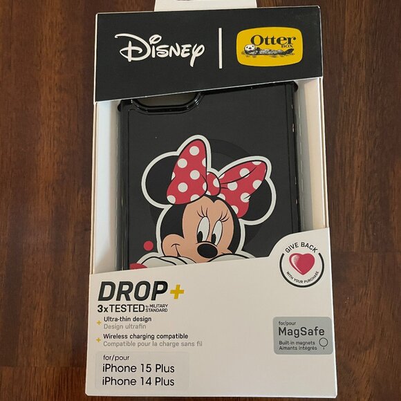 NIB! Otter Box Disney Minnie Mouse iphone 14 & 15 Plus Case - Picture 1 of 4